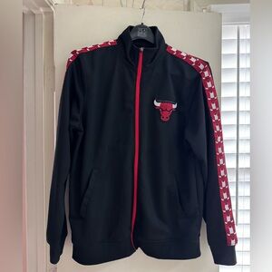 NBA Black and Red Chicago Bulls Jacket
